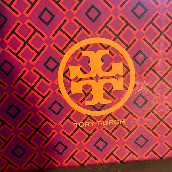 Tory Burch Black Ballet Flats with Gold Logo Accent - Picture 2 of 10